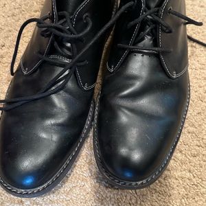 Men’s leather clarks chukka boots black
